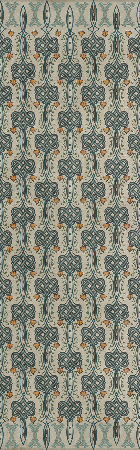 Artisanry - Lord Byron - I Speak Not 36x115 Vintage Vinyl Floorcloth