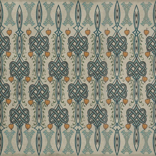 Artisanry - Lord Byron - I Speak Not 36x36 Vintage Vinyl Floorcloth