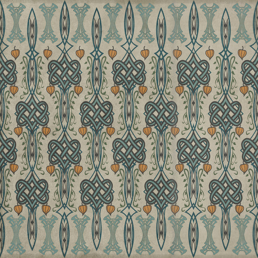 Artisanry - Lord Byron - I Speak Not 48x48 Vintage Vinyl Floorcloth