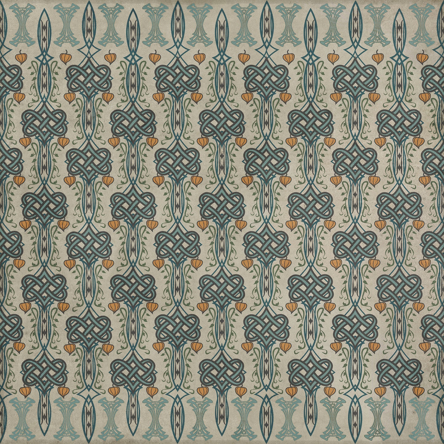 Artisanry - Lord Byron - I Speak Not 60x60 Vintage Vinyl Floorcloth