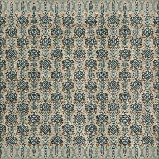 Artisanry - Lord Byron - I Speak Not 96x96 Vintage Vinyl Floorcloth