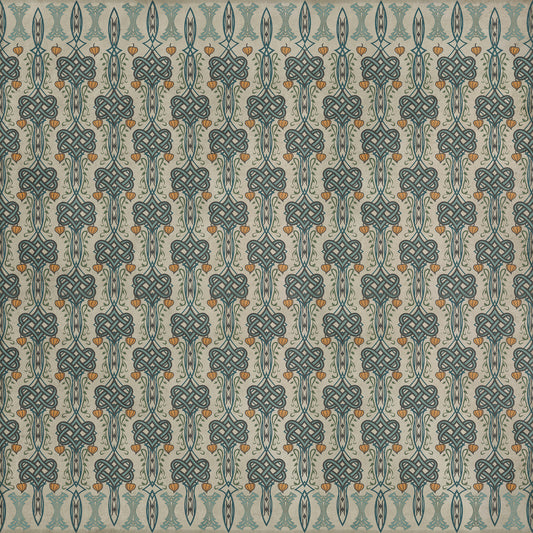 Artisanry - Lord Byron - I Speak Not 120x120 Vintage Vinyl Floorcloth