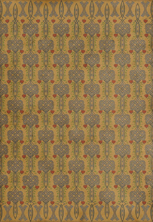 Artisanry - Lord Byron - It Is the Hour 70x102 Vintage Vinyl Floorcloth