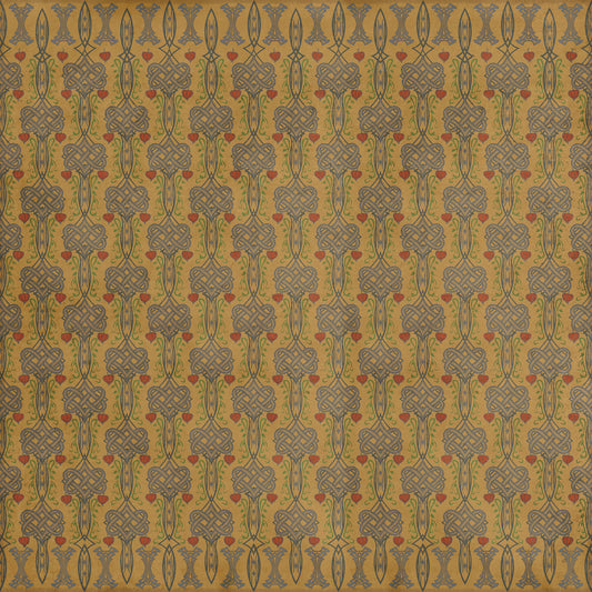 Artisanry - Lord Byron - It Is the Hour 120x120 Vintage Vinyl Floorcloth