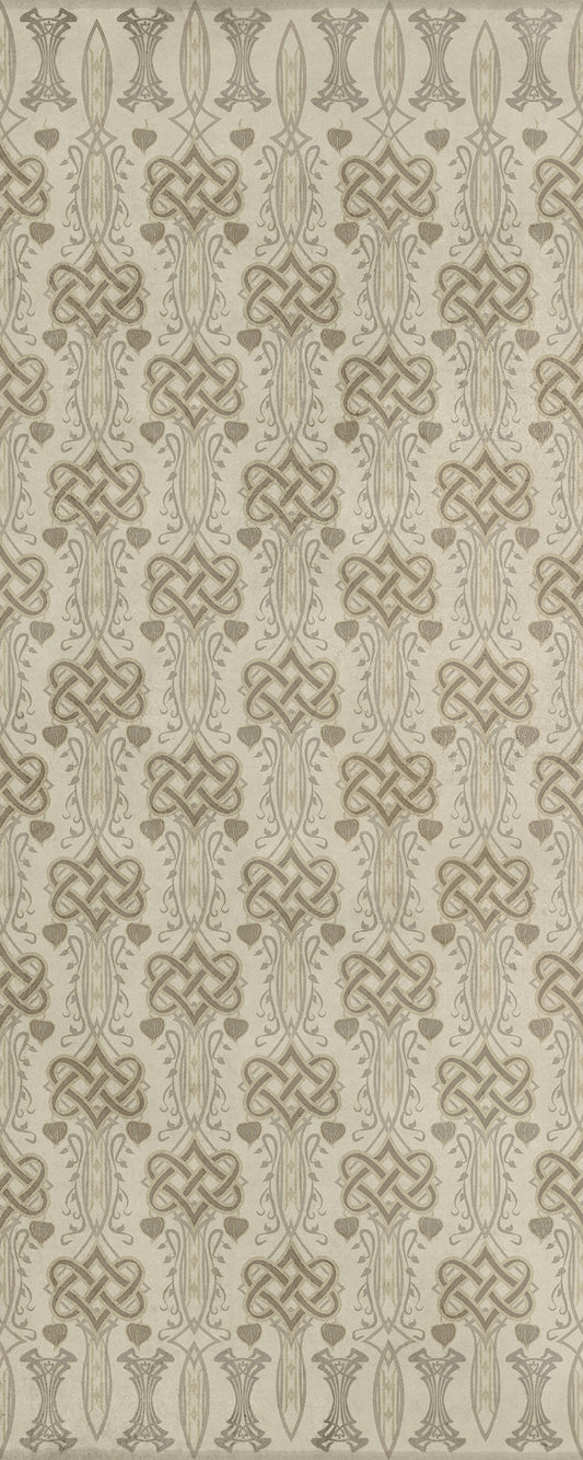 Artisanry - Lord Byron - Lines Inscribed Upon A Skull 36x90 Vinyl Floorcloth