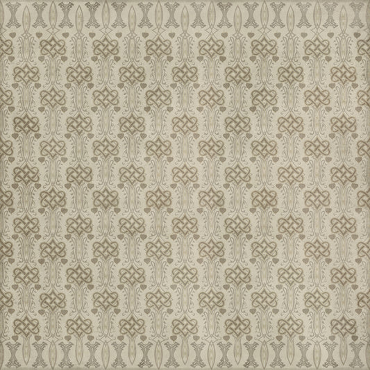 Artisanry - Lord Byron - Lines Inscribed Upon A Skull 120x120 Vinyl Floorcloth
