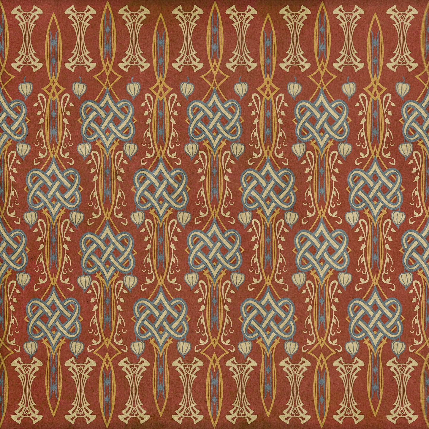 Artisanry - Lord Byron - Love's Last Adieu 48x48 Vintage Vinyl Floorcloth