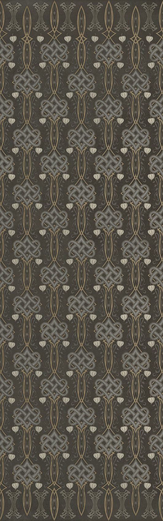 Artisanry - Lord Byron - My Soul is Dark 36x115 Vintage Vinyl Floorcloth