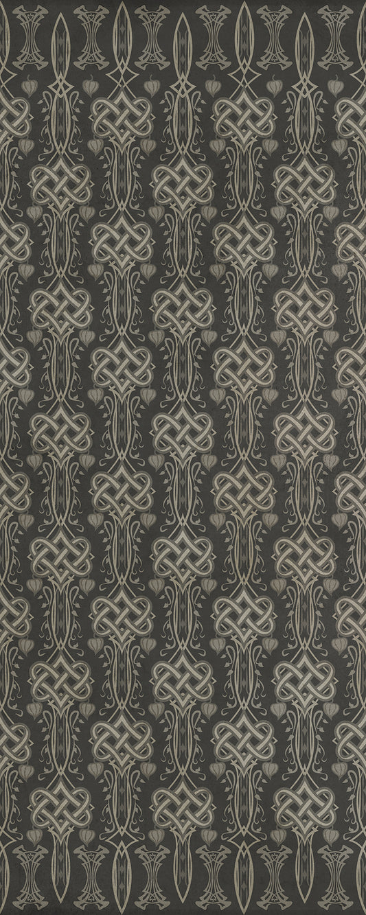Artisanry - Lord Byron - She Walks In Beauty 36x90 Vintage Vinyl Floorcloth
