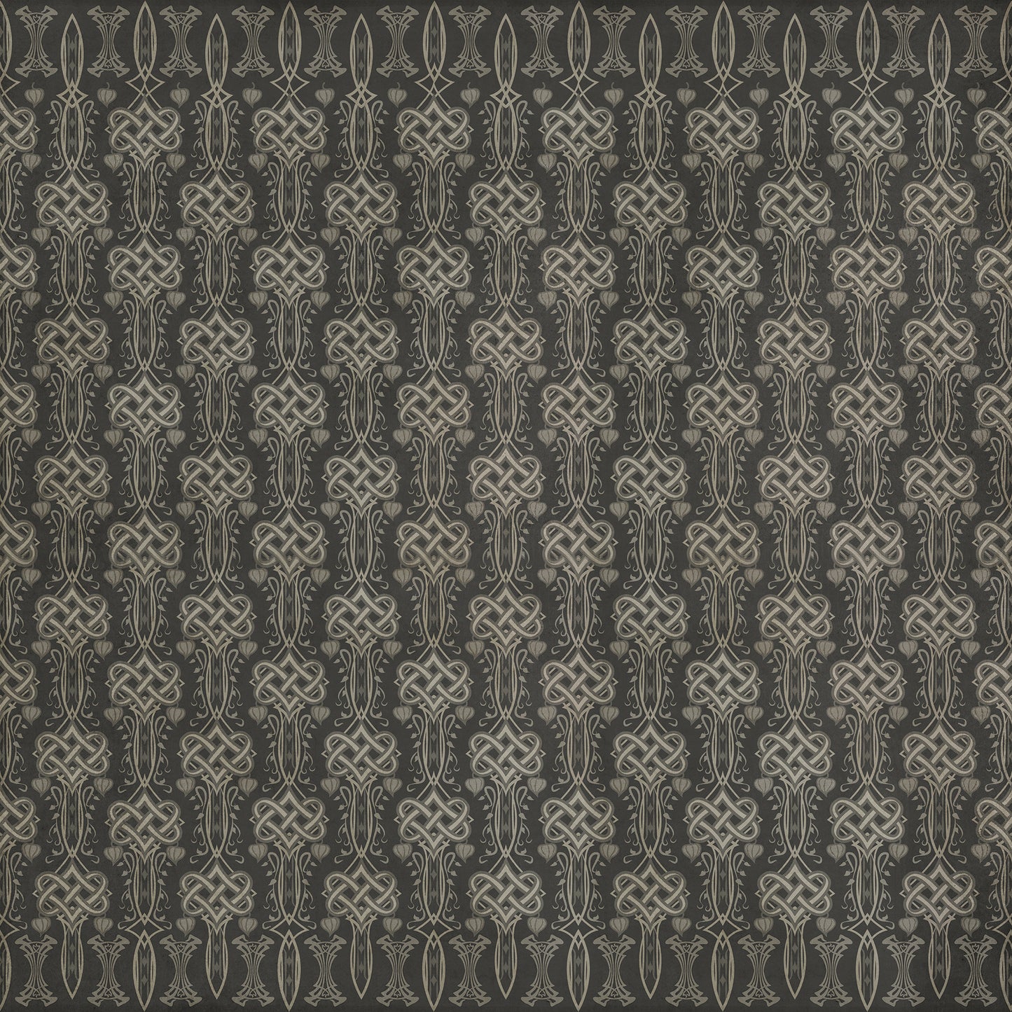 Artisanry - Lord Byron - She Walks In Beauty 96x96 Vintage Vinyl Floorcloth