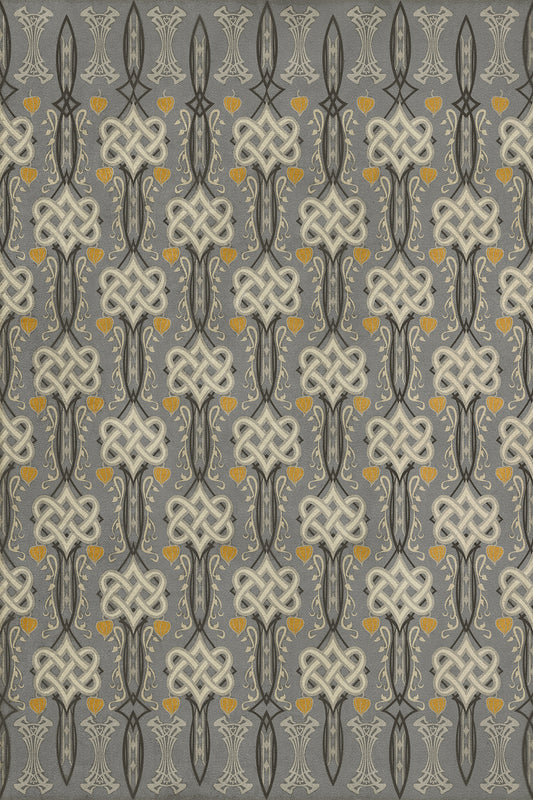 Artisanry - Lord Byron - Siege and Conquest 20x30 Vintage Vinyl Floorcloth