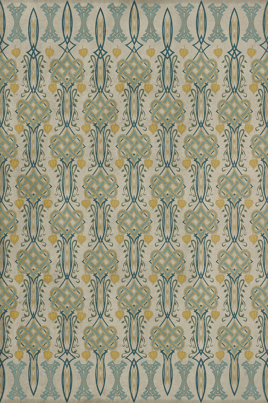 Artisanry - Lord Byron - Young and Fair 20x30 Vintage Vinyl Floorcloth