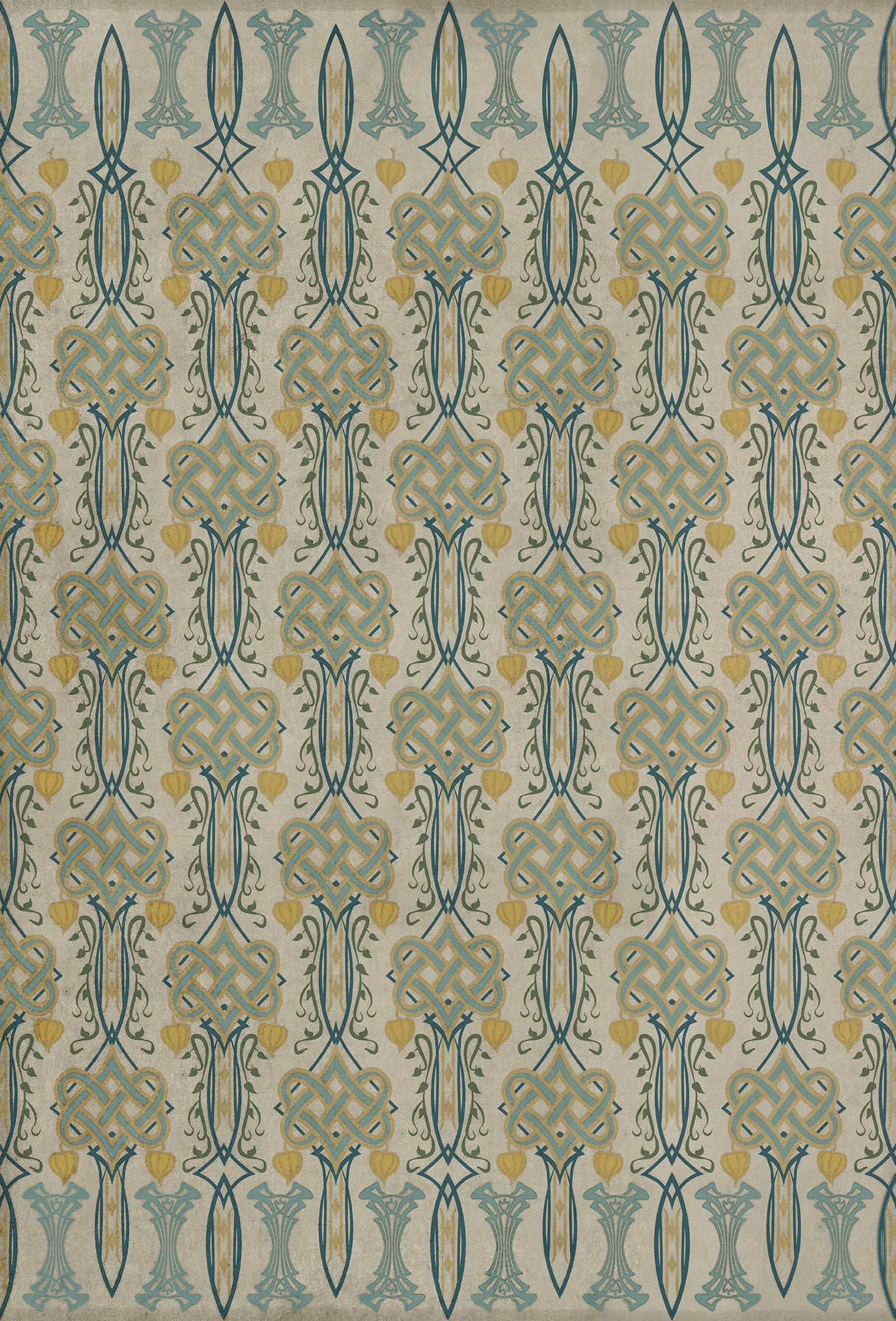 Artisanry - Lord Byron - Young and Fair 38x56 Vintage Vinyl Floorcloth