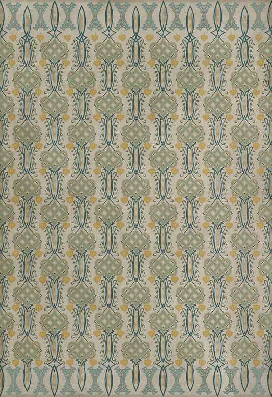 Artisanry - Lord Byron - Young and Fair 52x76 Vintage Vinyl Floorcloth