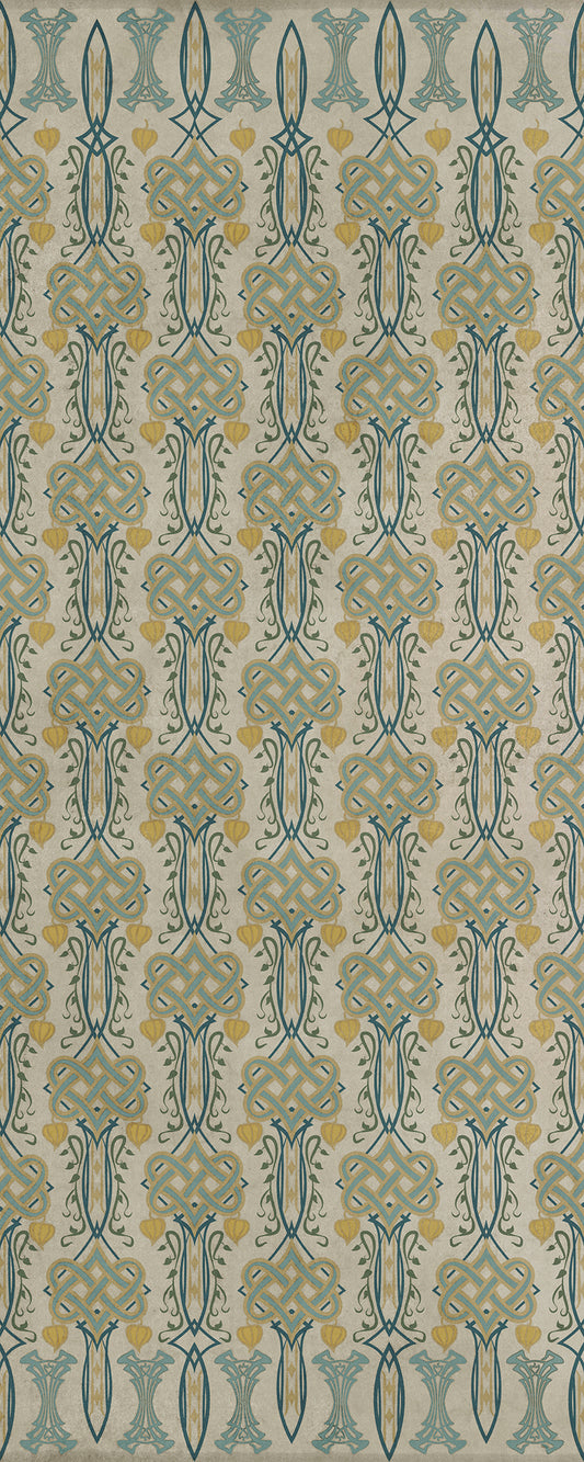 Artisanry - Lord Byron - Young and Fair 36x90 Vintage Vinyl Floorcloth