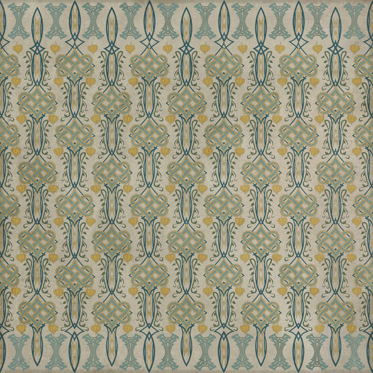 Artisanry - Lord Byron - Young and Fair 72x72 Vintage Vinyl Floorcloth