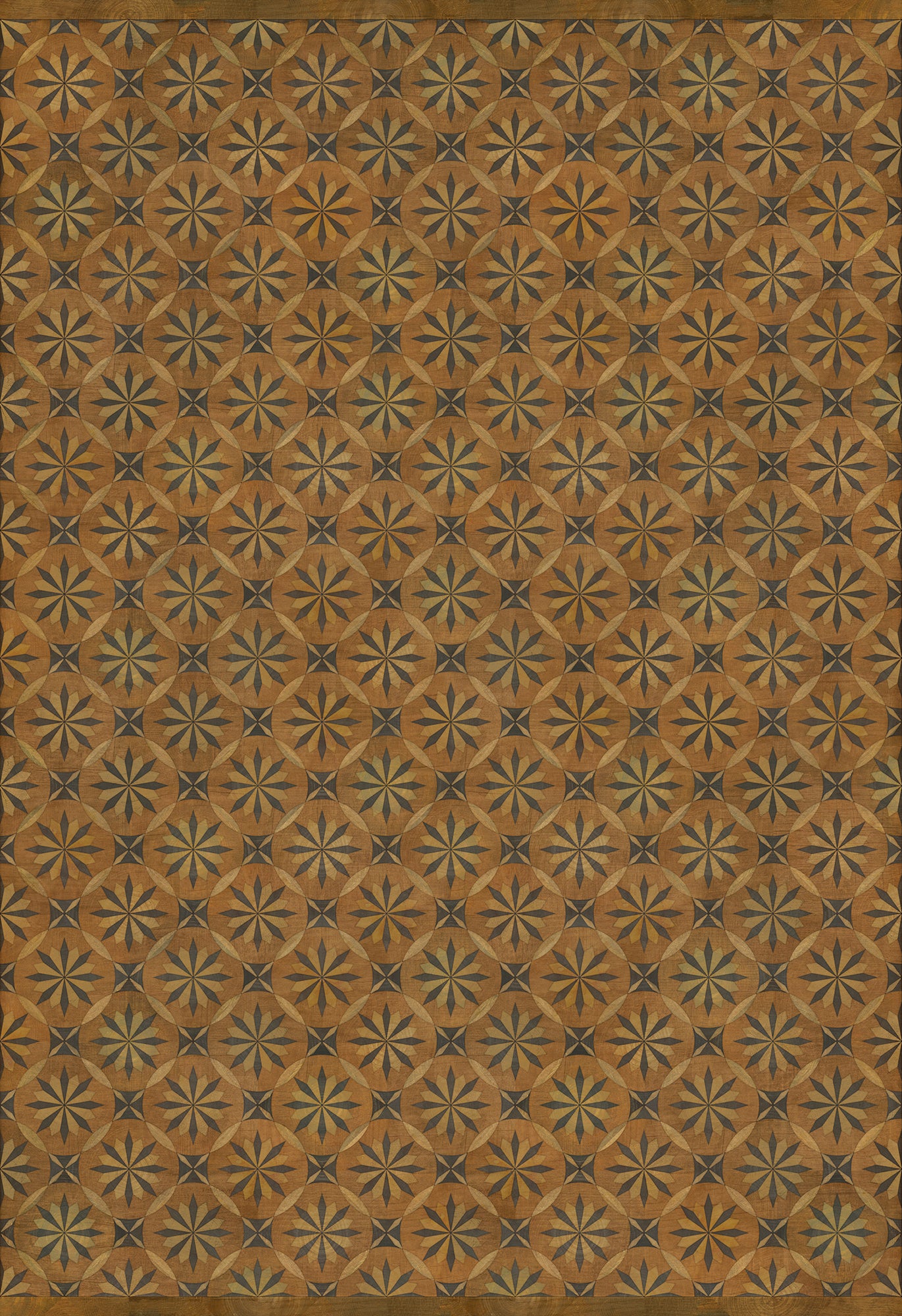 Artisanry - Roycrofter - Art and Life 96x140 Vintage Vinyl Floorcloth