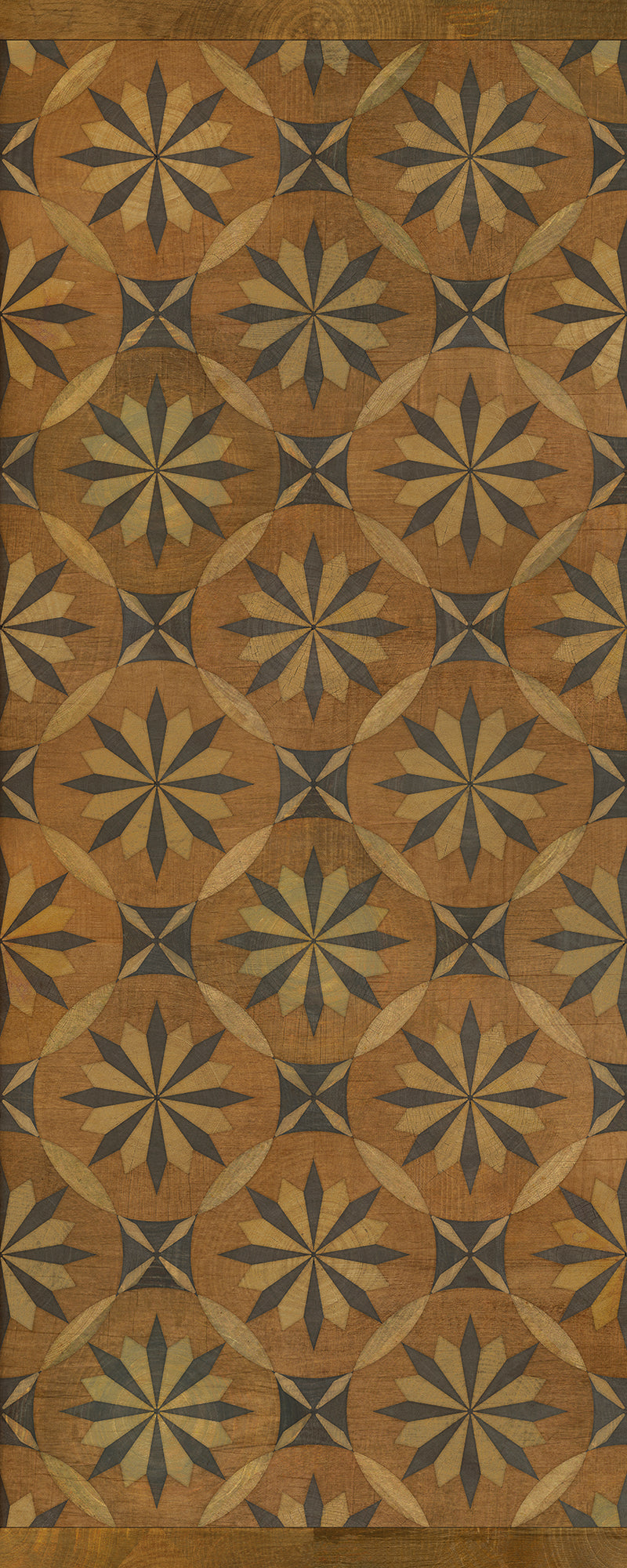 Artisanry - Roycrofter - Art and Life 36x90 Vintage Vinyl Floorcloth