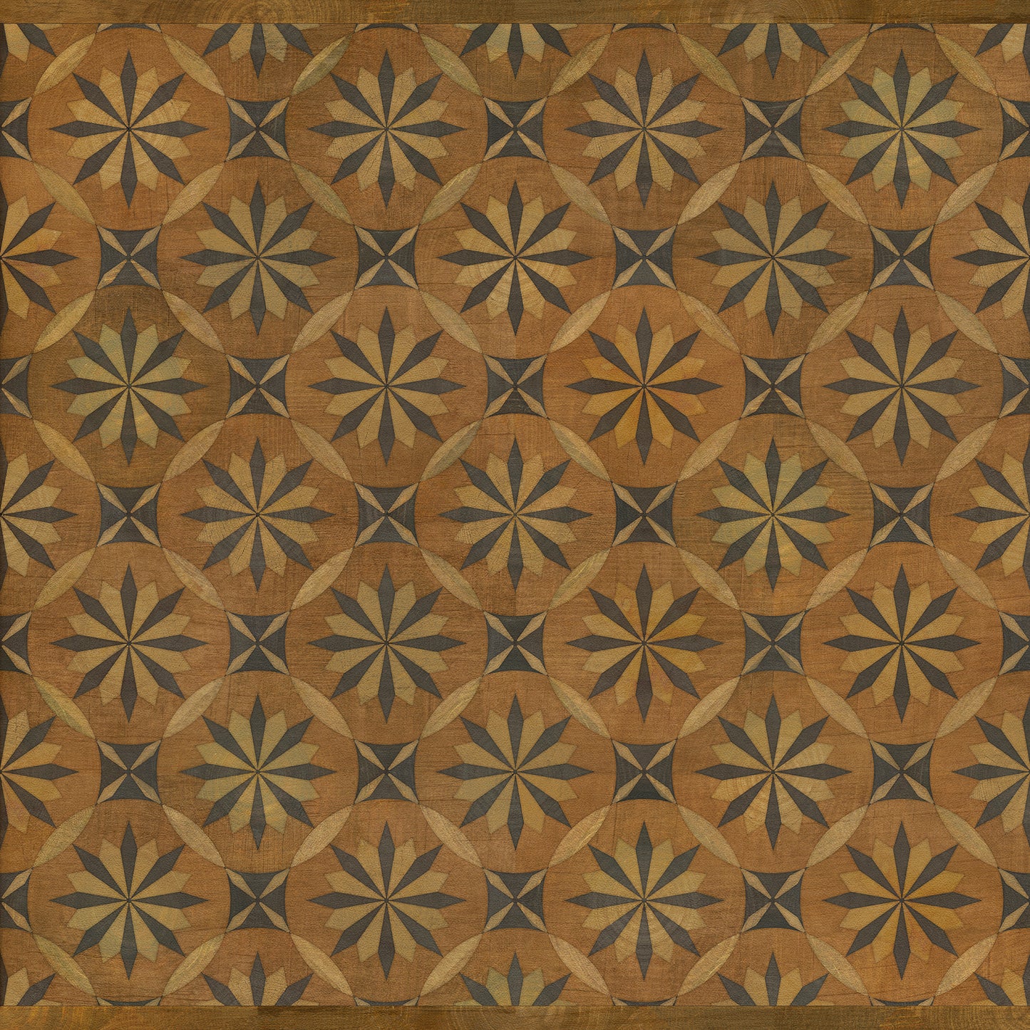 Artisanry - Roycrofter - Art and Life 48x48 Vintage Vinyl Floorcloth