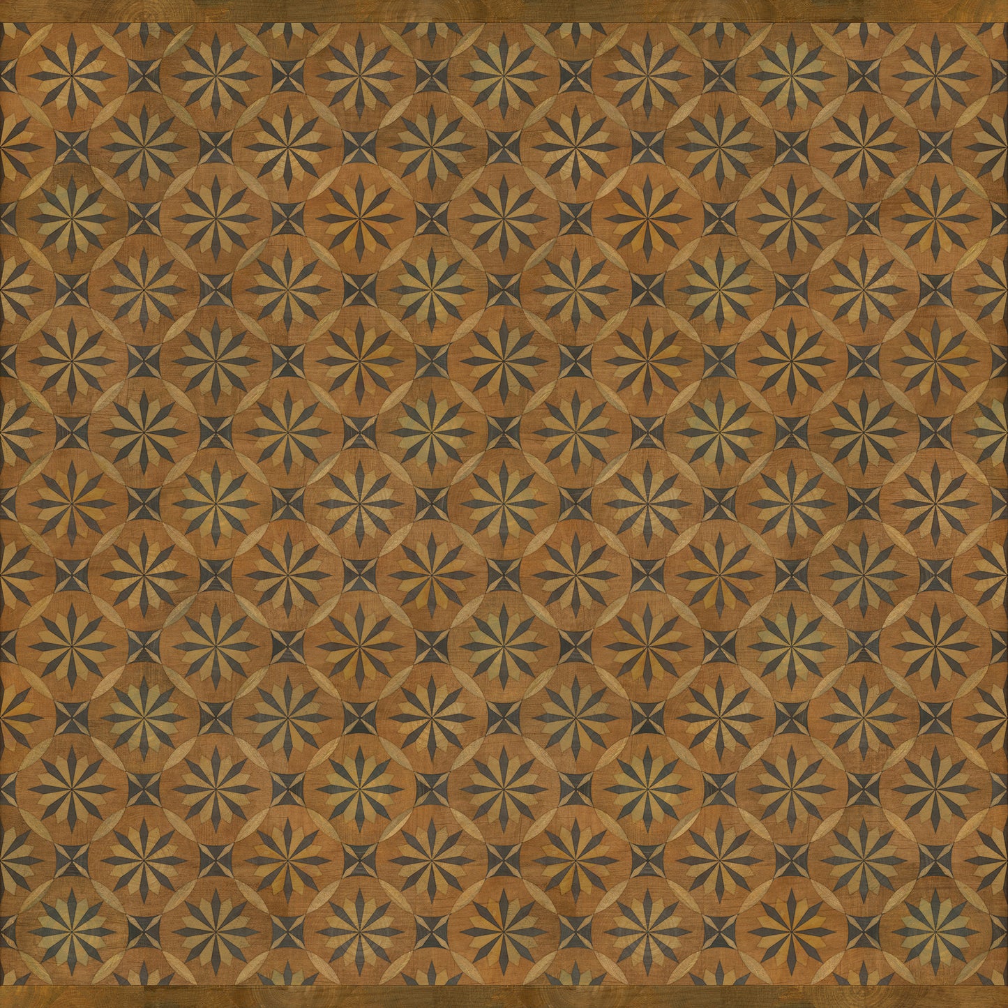 Artisanry - Roycrofter - Art and Life 96x96 Vintage Vinyl Floorcloth