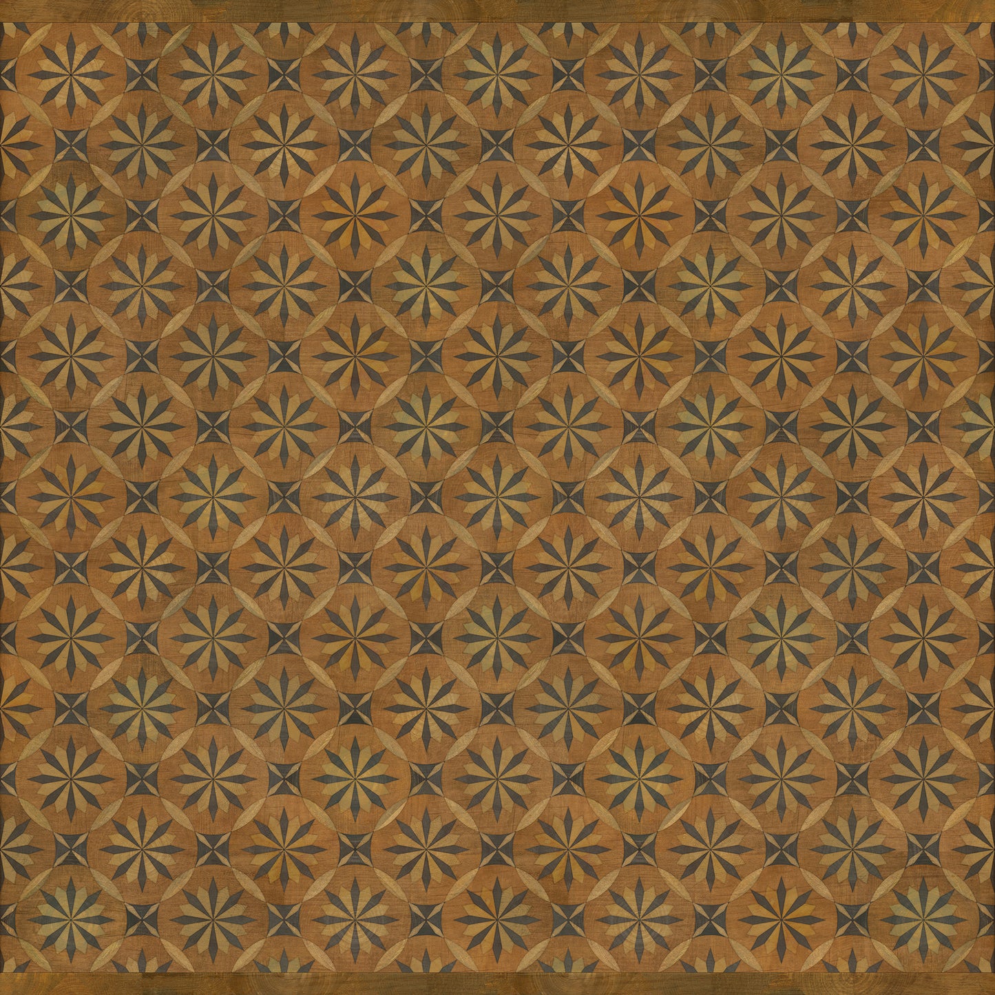 Artisanry - Roycrofter - Art and Life 120x120 Vintage Vinyl Floorcloth
