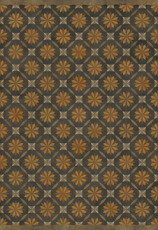 Artisanry - Roycrofter - As it Seems to Me 70x102 Vintage Vinyl Floorcloth