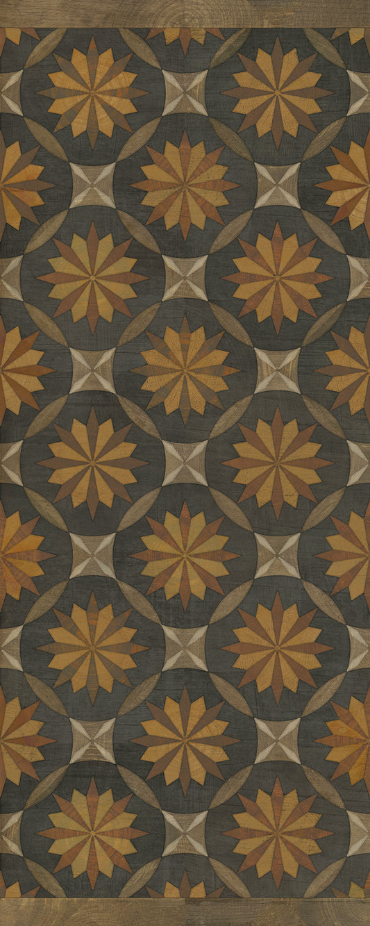 Artisanry - Roycrofter - As it Seems to Me 36x90 Vintage Vinyl Floorcloth
