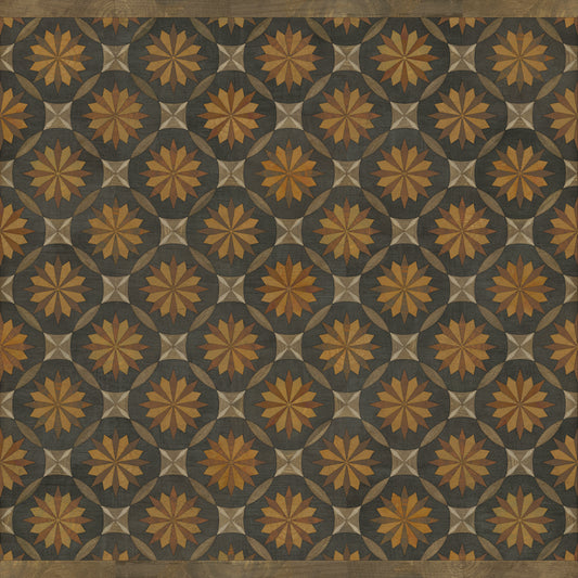 Artisanry - Roycrofter - As it Seems to Me 60x60 Vintage Vinyl Floorcloth