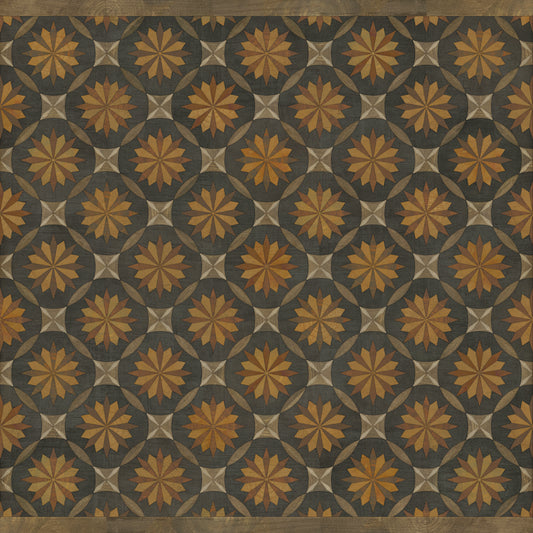 Artisanry - Roycrofter - As it Seems to Me 72x72 Vintage Vinyl Floorcloth