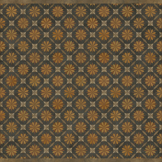 Artisanry - Roycrofter - As it Seems to Me 96x96 Vintage Vinyl Floorcloth