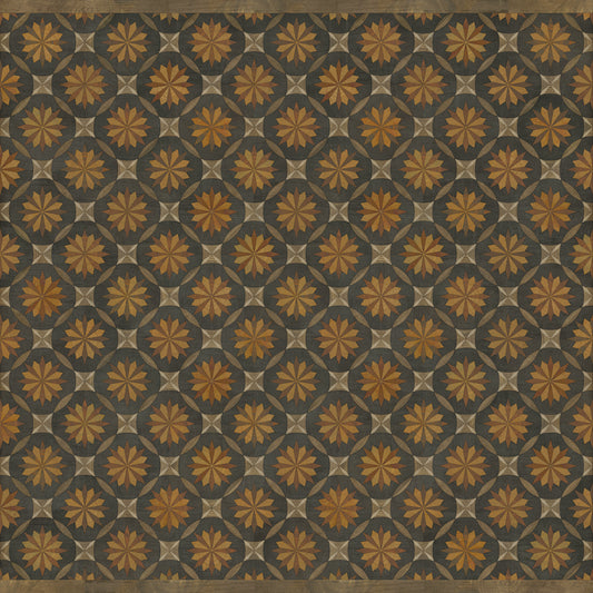 Artisanry - Roycrofter - As it Seems to Me 120x120 Vintage Vinyl Floorcloth