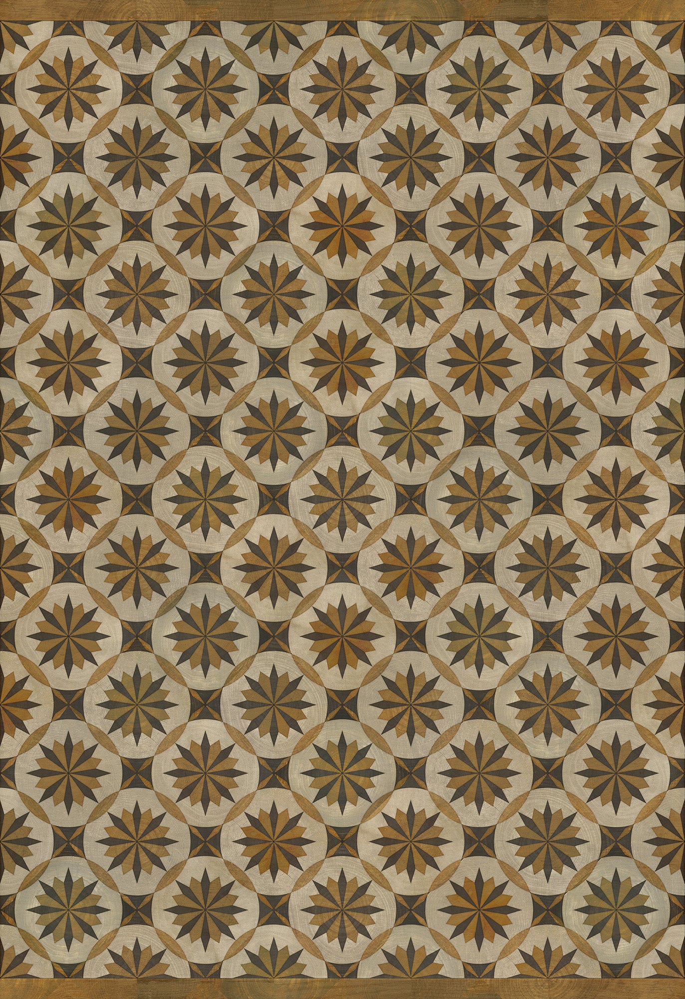 Artisanry - Roycrofter - Essay on Friendship 70x102 Vintage Vinyl Floorcloth
