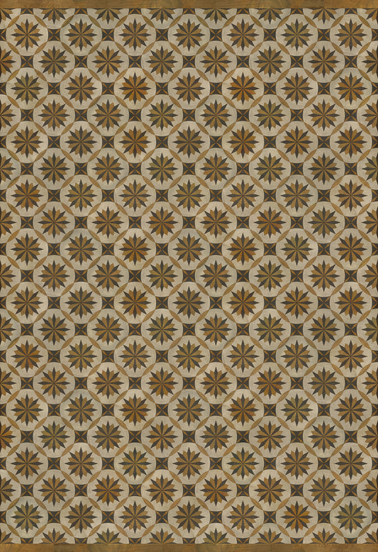 Artisanry - Roycrofter - Essay on Friendship 96x140 Vintage Vinyl Floorcloth