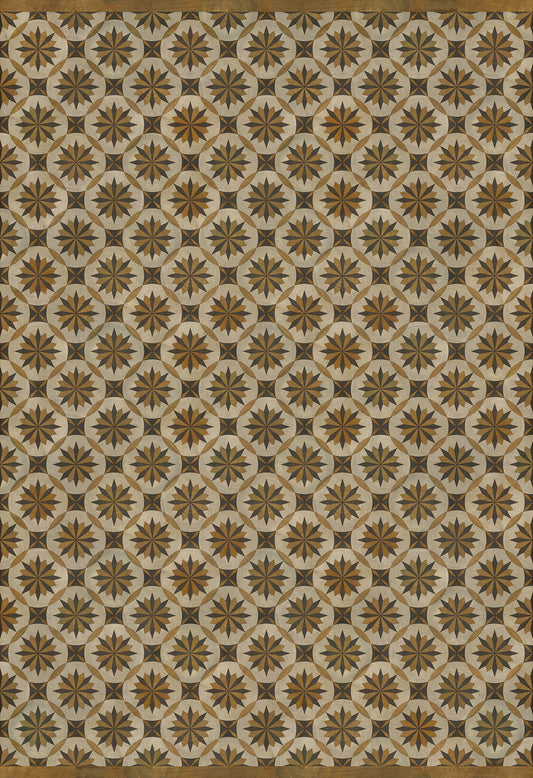 Artisanry - Roycrofter - Essay on Friendship 120x175 Vintage Vinyl Floorcloth