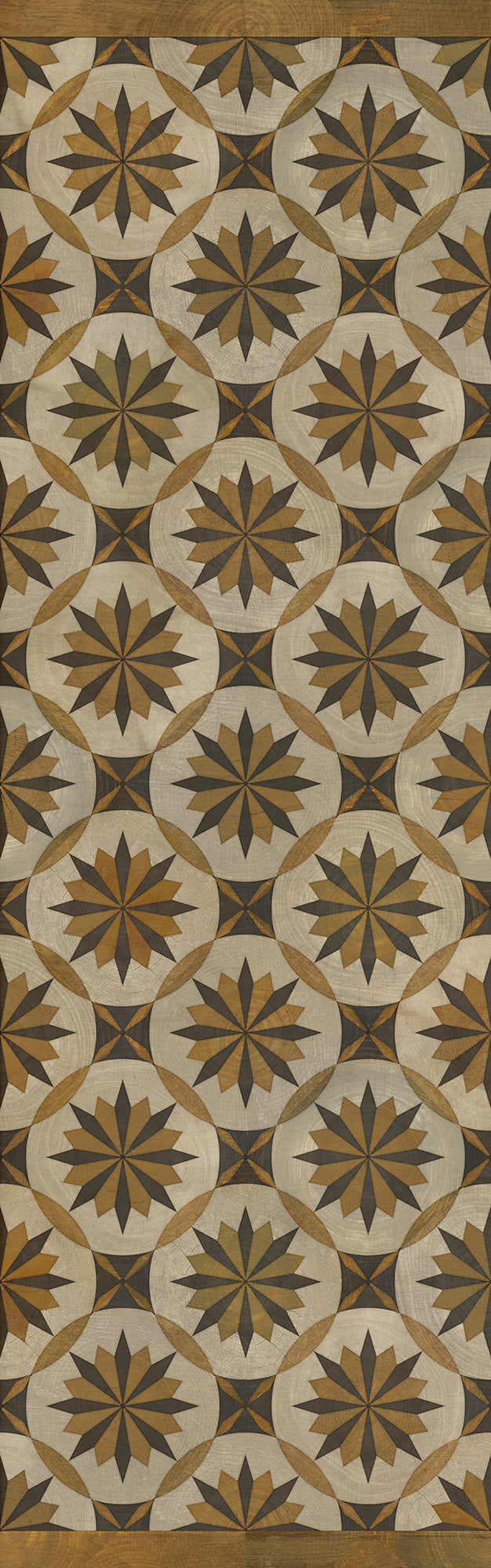 Artisanry - Roycrofter - Essay on Friendship 36x115 Vintage Vinyl Floorcloth