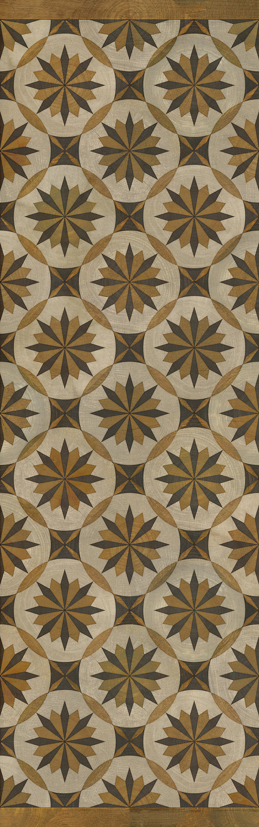 Artisanry - Roycrofter - Essay on Friendship 36x115 Vintage Vinyl Floorcloth