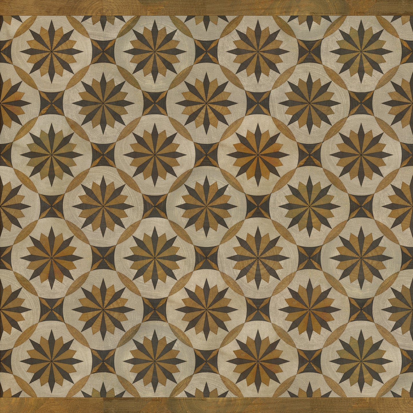 Artisanry - Roycrofter - Essay on Friendship 48x48 Vintage Vinyl Floorcloth