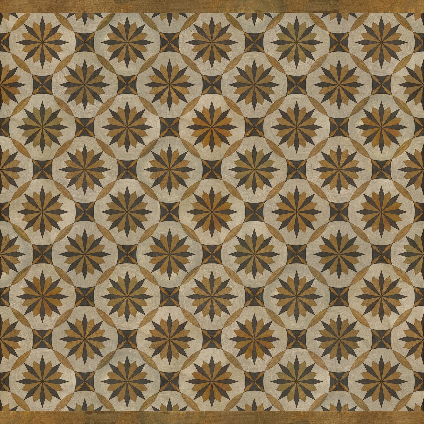 Artisanry - Roycrofter - Essay on Friendship 72x72 Vintage Vinyl Floorcloth