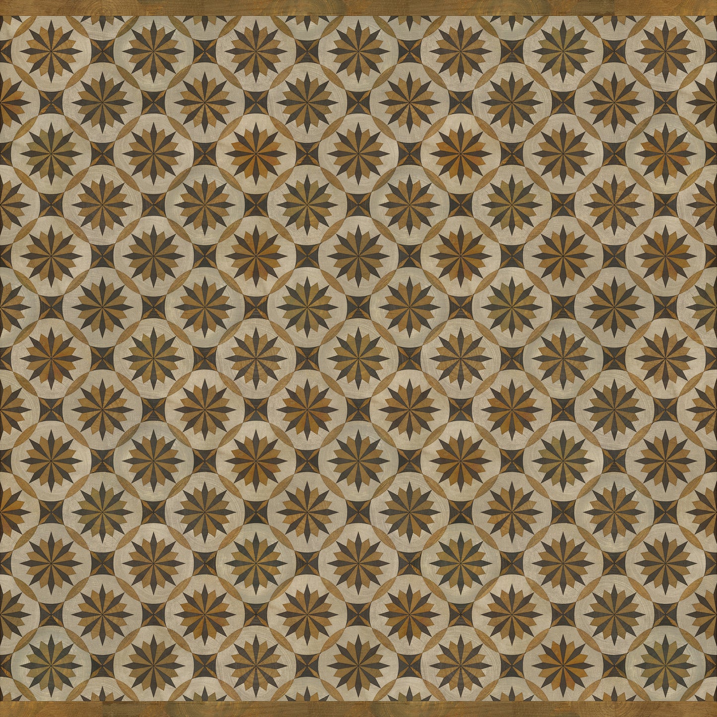 Artisanry - Roycrofter - Essay on Friendship 96x96 Vintage Vinyl Floorcloth