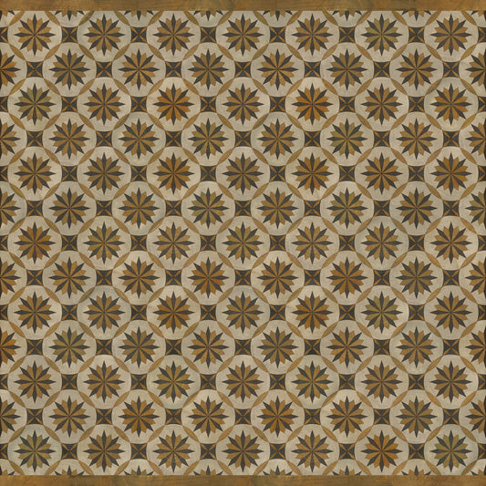 Artisanry - Roycrofter - Essay on Friendship 120x120 Vintage Vinyl Floorcloth