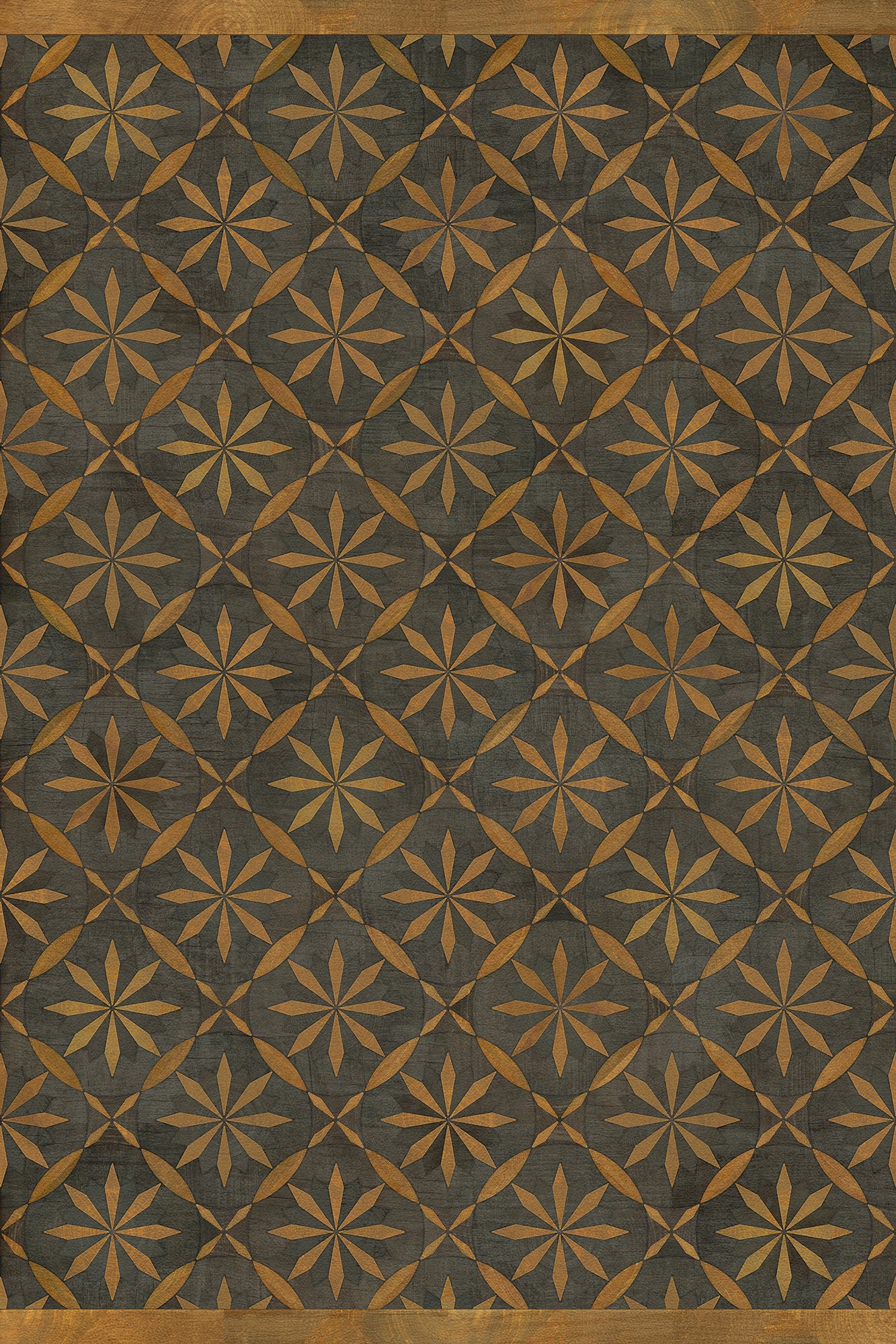 Artisanry - Roycrofter - No Enemy but Himself 20x30 Vintage Vinyl Floorcloth