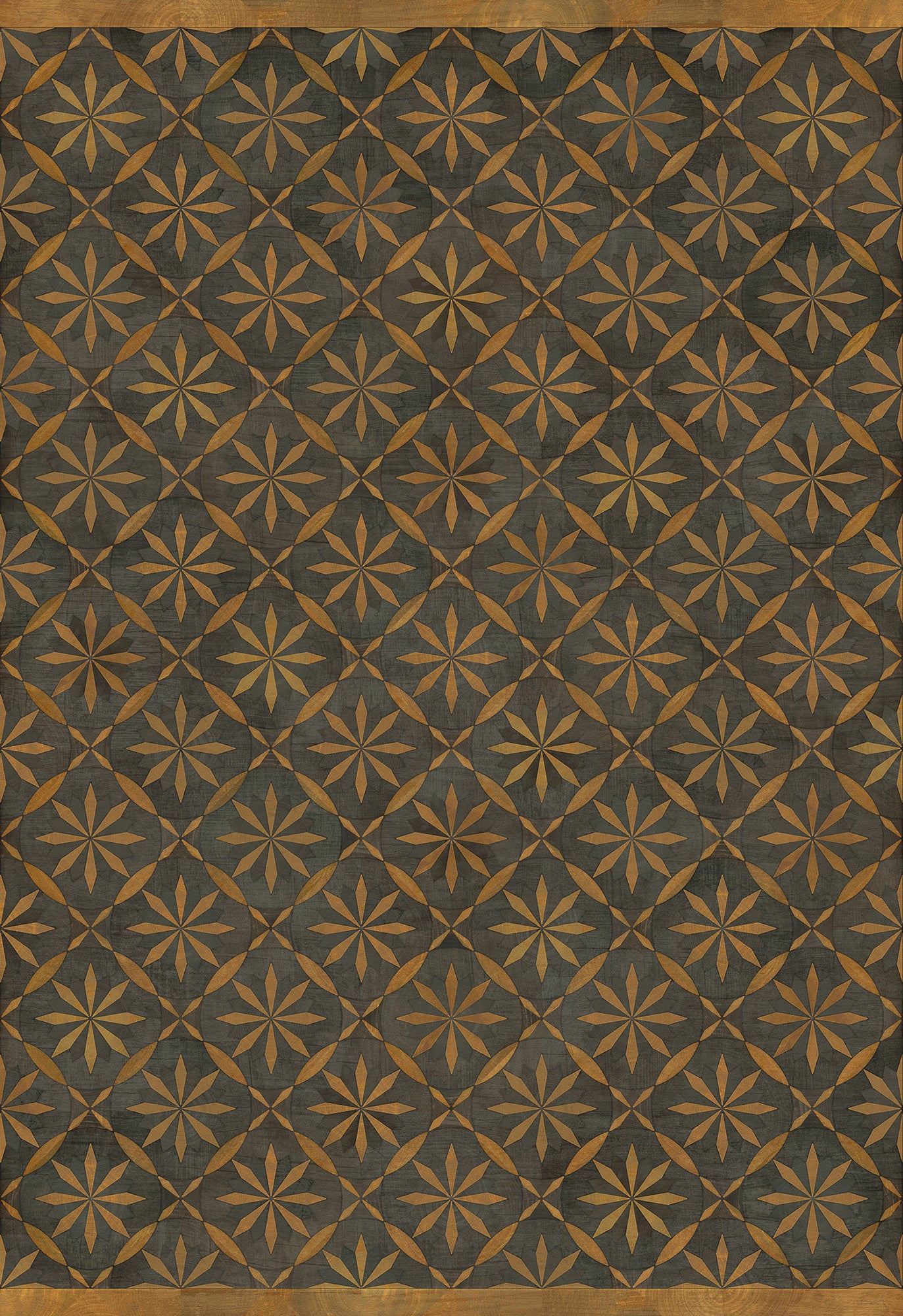 Artisanry - Roycrofter - No Enemy but Himself 70x102 Vintage Vinyl Floorcloth