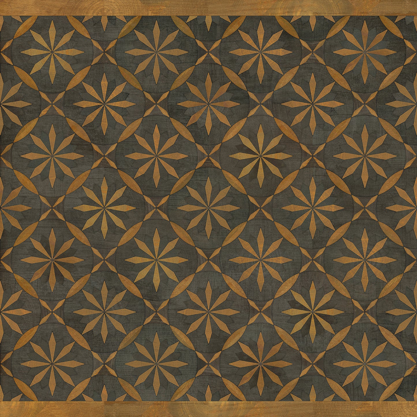 Artisanry - Roycrofter - No Enemy but Himself 48x48 Vintage Vinyl Floorcloth