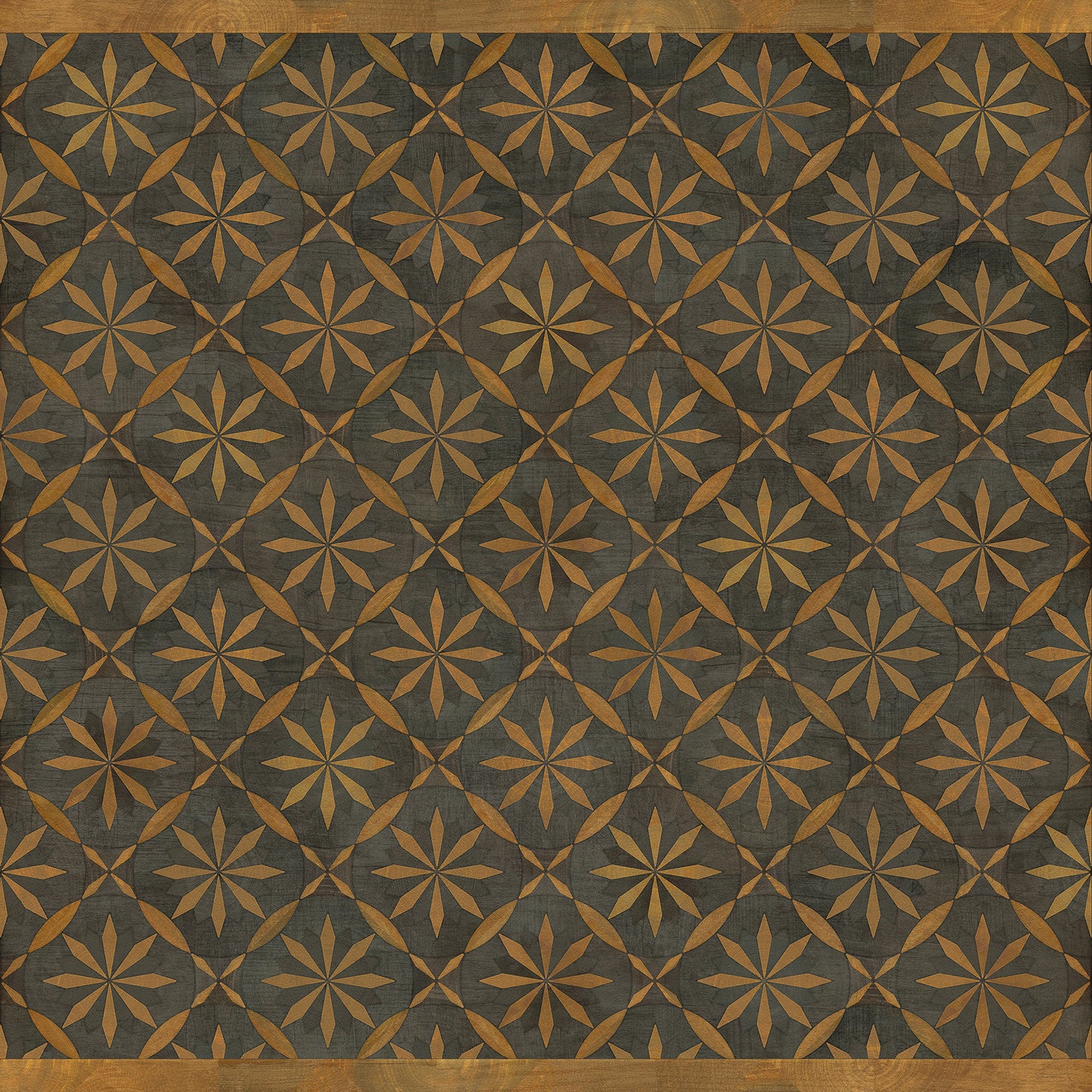 Artisanry - Roycrofter - No Enemy but Himself 60x60 Vintage Vinyl Floorcloth