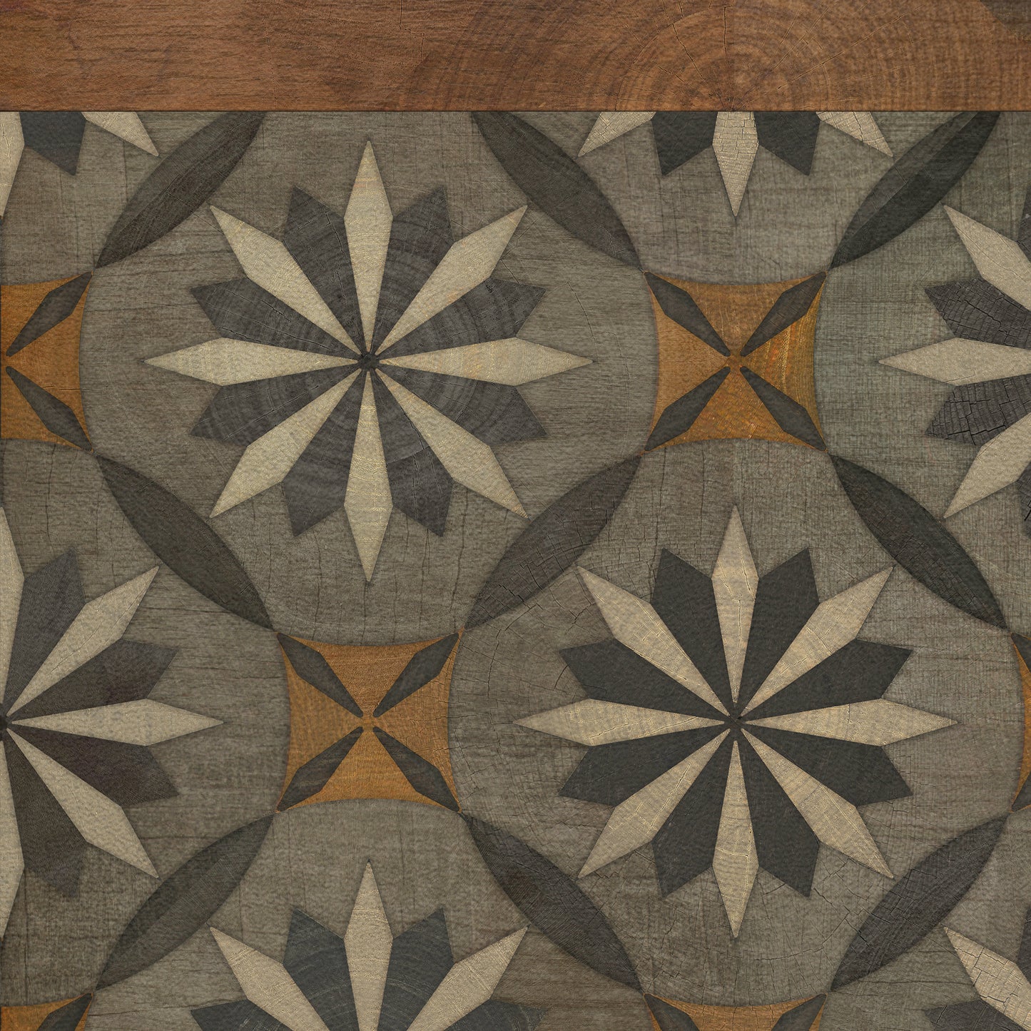 Artisanry - Roycrofter - The Intellectual Life 38x56 Vintage Vinyl Floorcloth