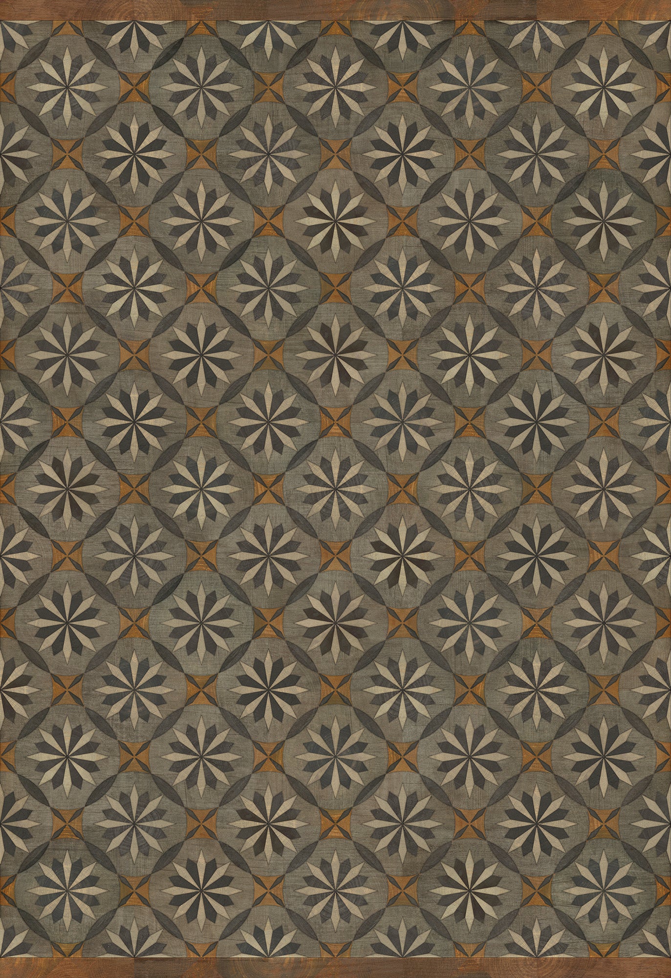 Artisanry - Roycrofter - The Intellectual Life 70x102 Vintage Vinyl Floorcloth