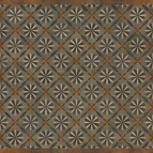 Artisanry - Roycrofter - The Intellectual Life 60x60 Vintage Vinyl Floorcloth