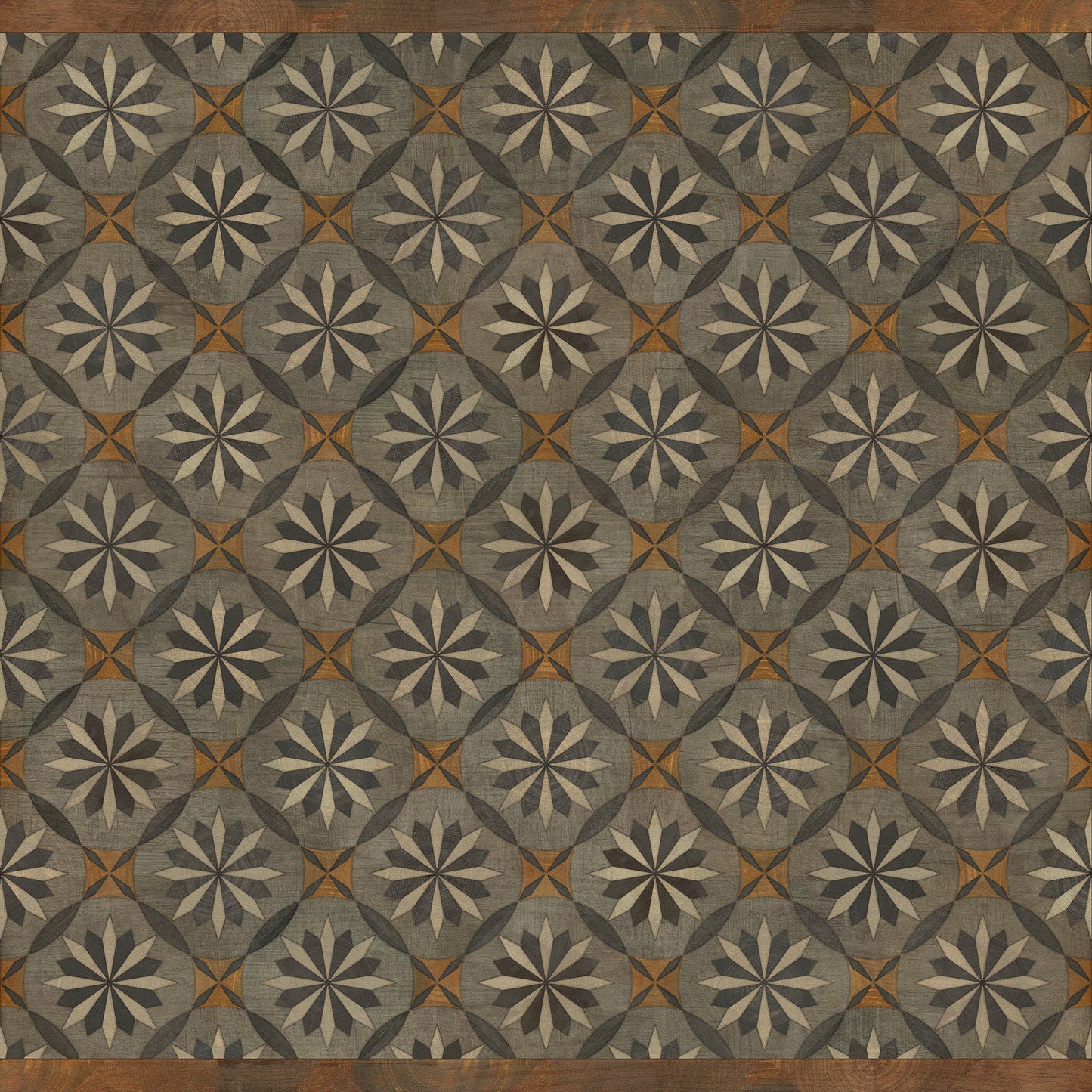 Artisanry - Roycrofter - The Intellectual Life 72x72 Vintage Vinyl Floorcloth