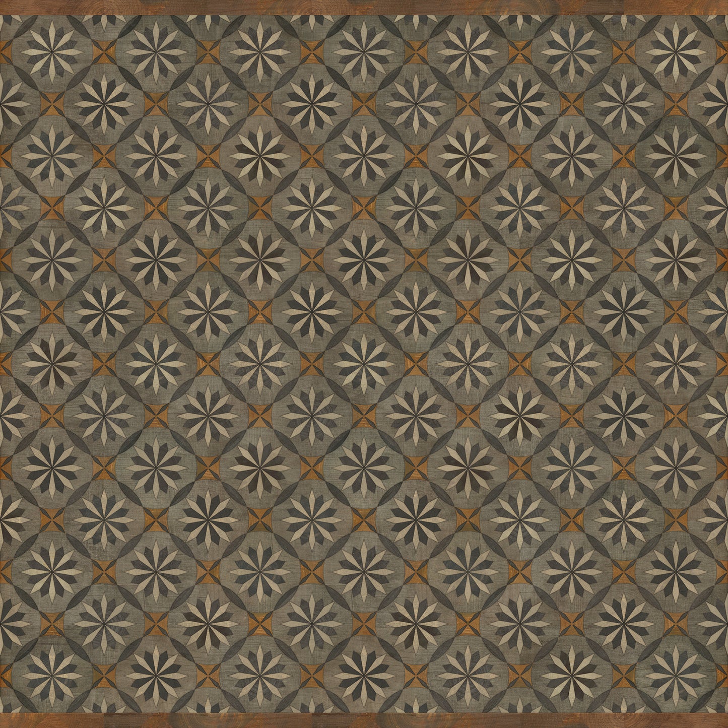 Artisanry - Roycrofter - The Intellectual Life 120x120 Vintage Vinyl Floorcloth