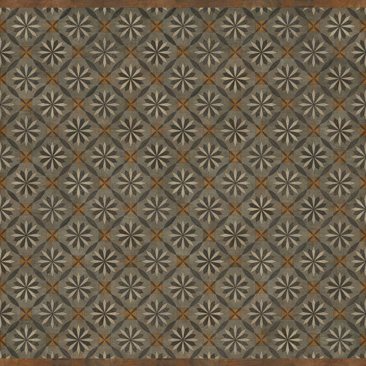 Artisanry - Roycrofter - The Intellectual Life 120x120 Vintage Vinyl Floorcloth